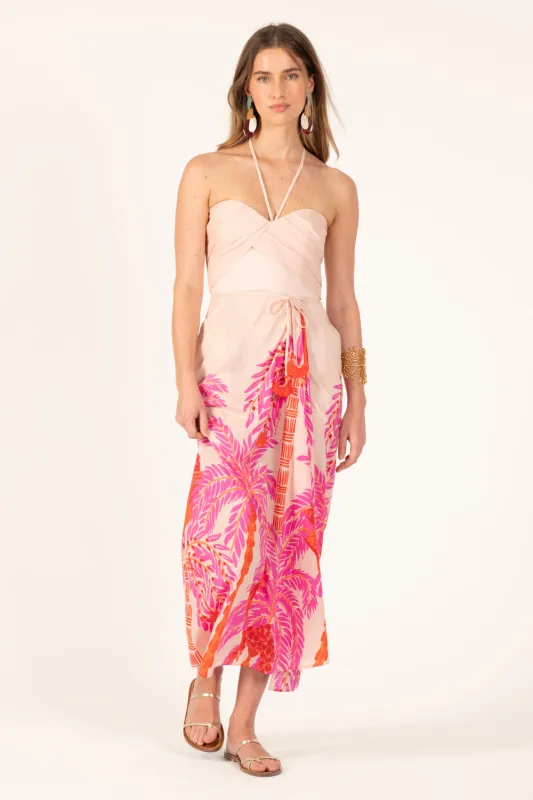 Long Dress Collina - Pink Palmrott sold by Poupette St Barth