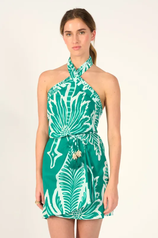 Mini Dress Manon - Mint Cartagena sold by Poupette St Barth