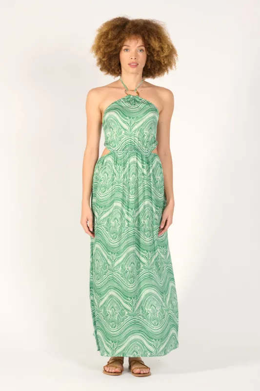 Long Dress Isore - Sage Moryana sold by Poupette St Barth