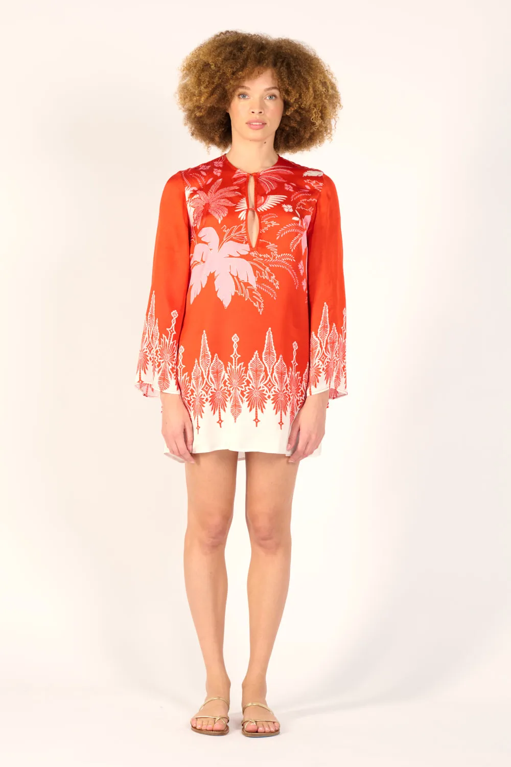 Mini Dress Gia - Coral Canopy sold by Poupette St Barth