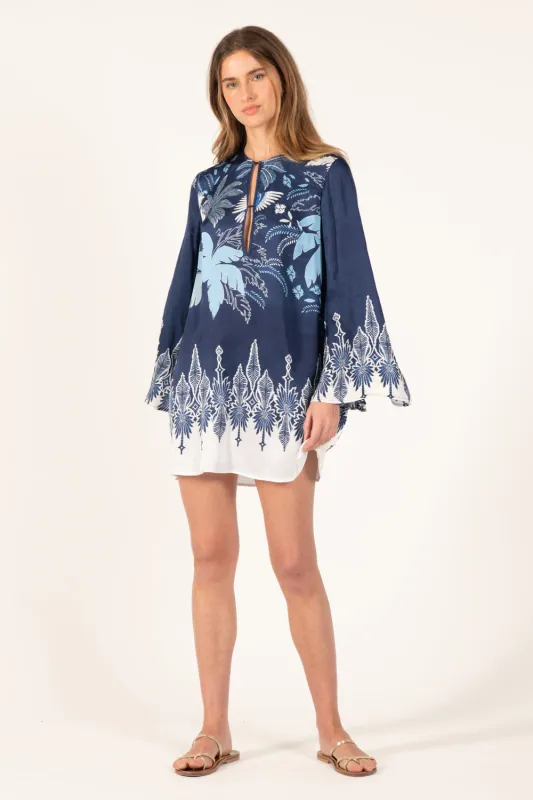 Mini Dress Gia - Navy Canopy sold by Poupette St Barth