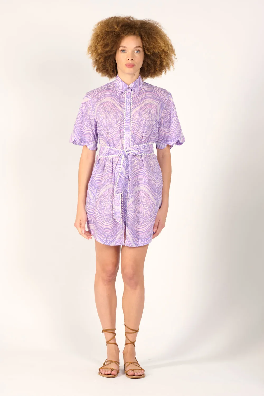 Mini Dress Wes - Lilac Moryana sold by Poupette St Barth product image thumbnail 4