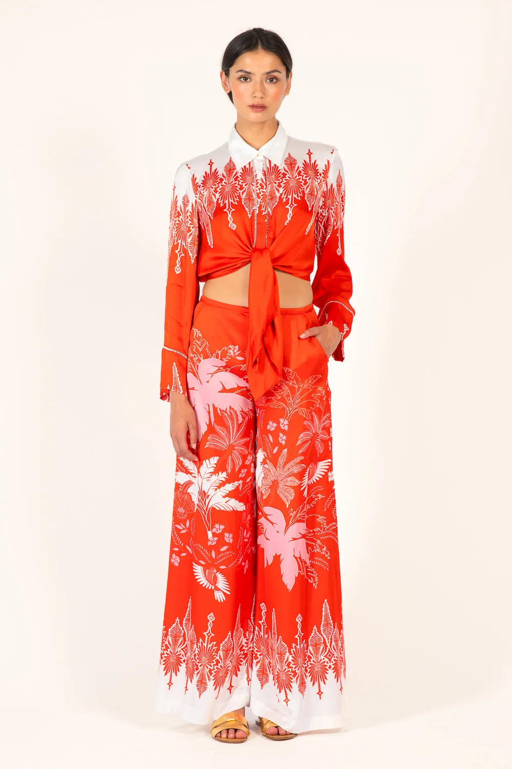 Pant Clea - Coral Canopy sold by Poupette St Barth