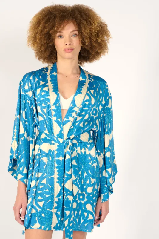 Kimono Luna - Blue Mantra made by Poupette St Barth