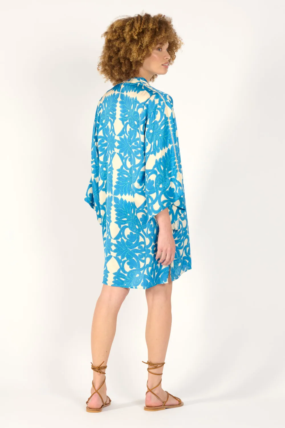 Kimono Luna - Blue Mantra sold by Poupette St Barth product image thumbnail 5