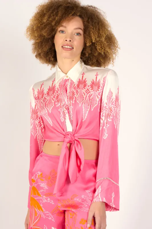 Shirt Sidonie - Pink Canopy sold by Poupette St Barth