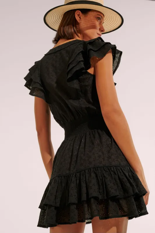 Mini Dress Camila - Black sold by Poupette St Barth