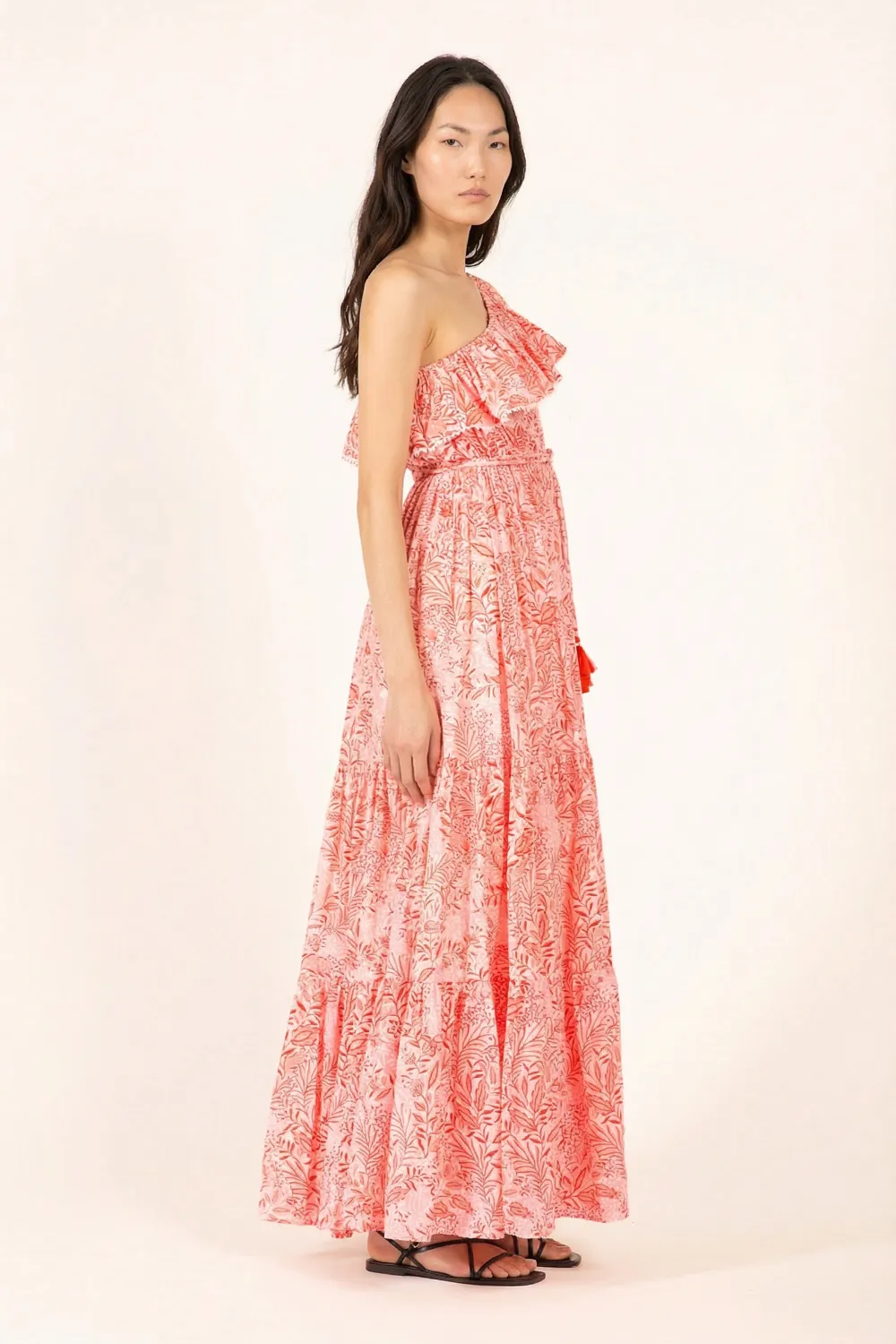 Long Dress Jay - Orange Palmarosa sold by Poupette St Barth product image thumbnail 3