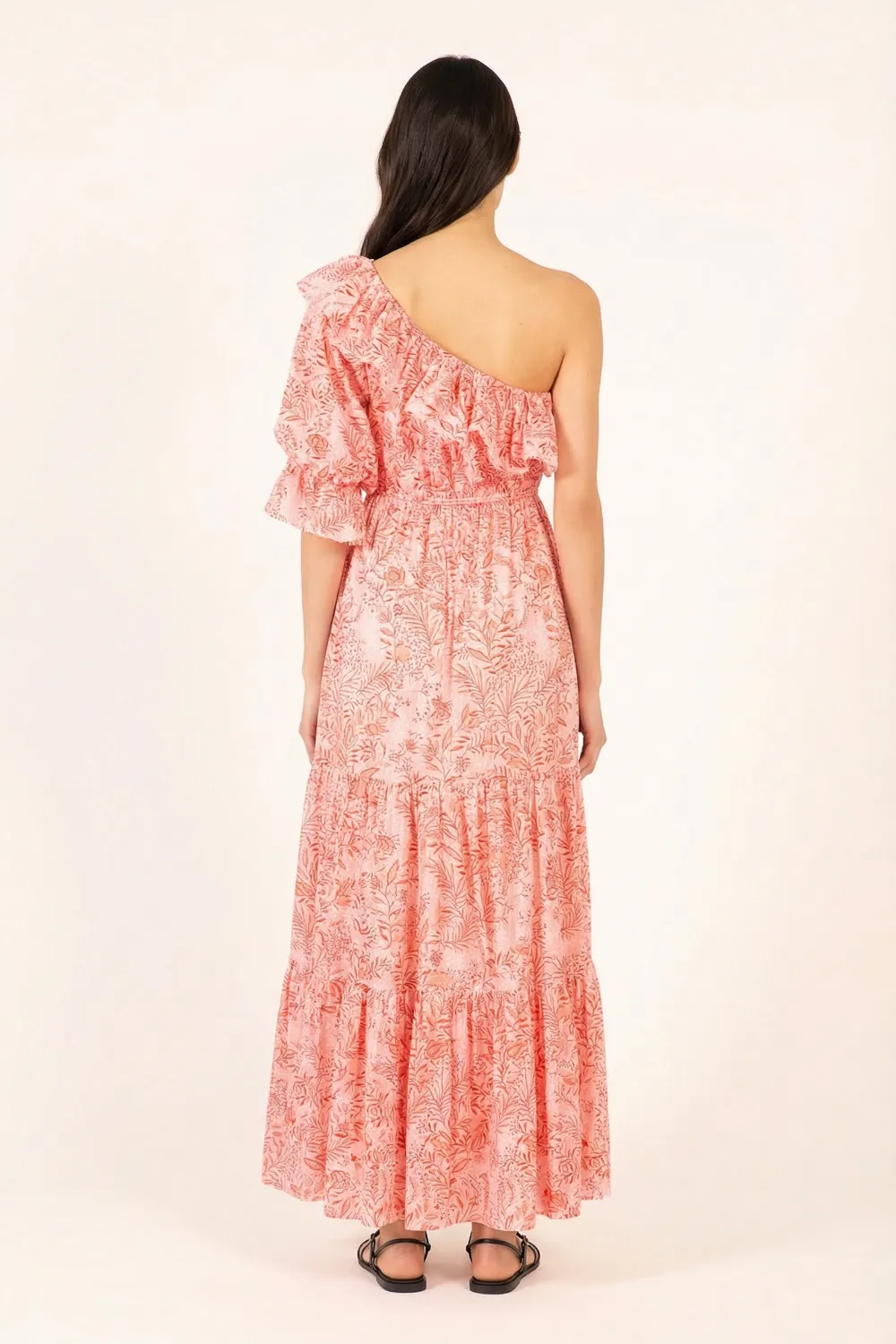 Long Dress Jay - Orange Palmarosa sold by Poupette St Barth product image thumbnail 4