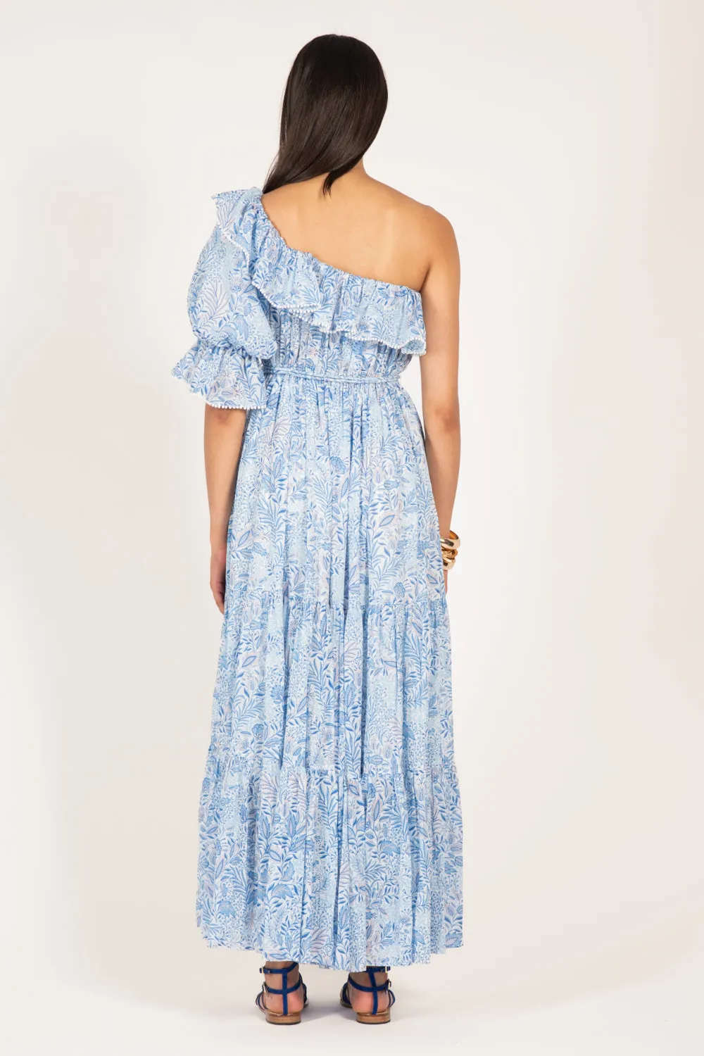 Long Dress Jay - Blue Palmarosa sold by Poupette St Barth product image thumbnail 4