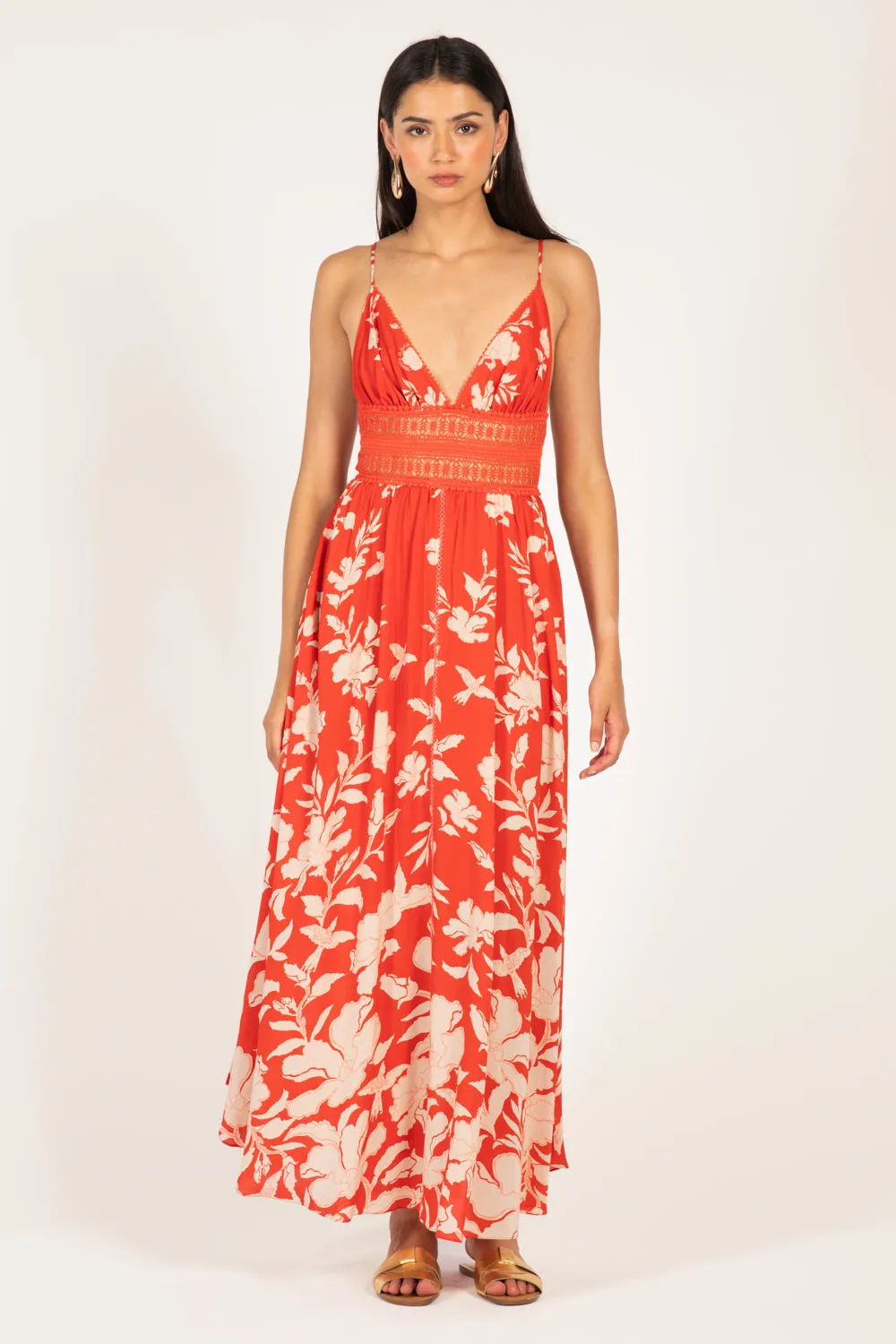 Long Dress Havana - Coral Palm Beach sold by Poupette St Barth product image thumbnail 3
