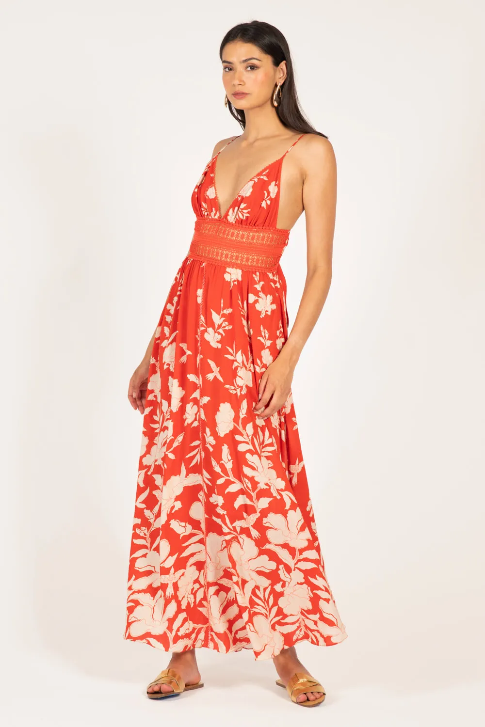 Long Dress Havana - Coral Palm Beach sold by Poupette St Barth product image thumbnail 4