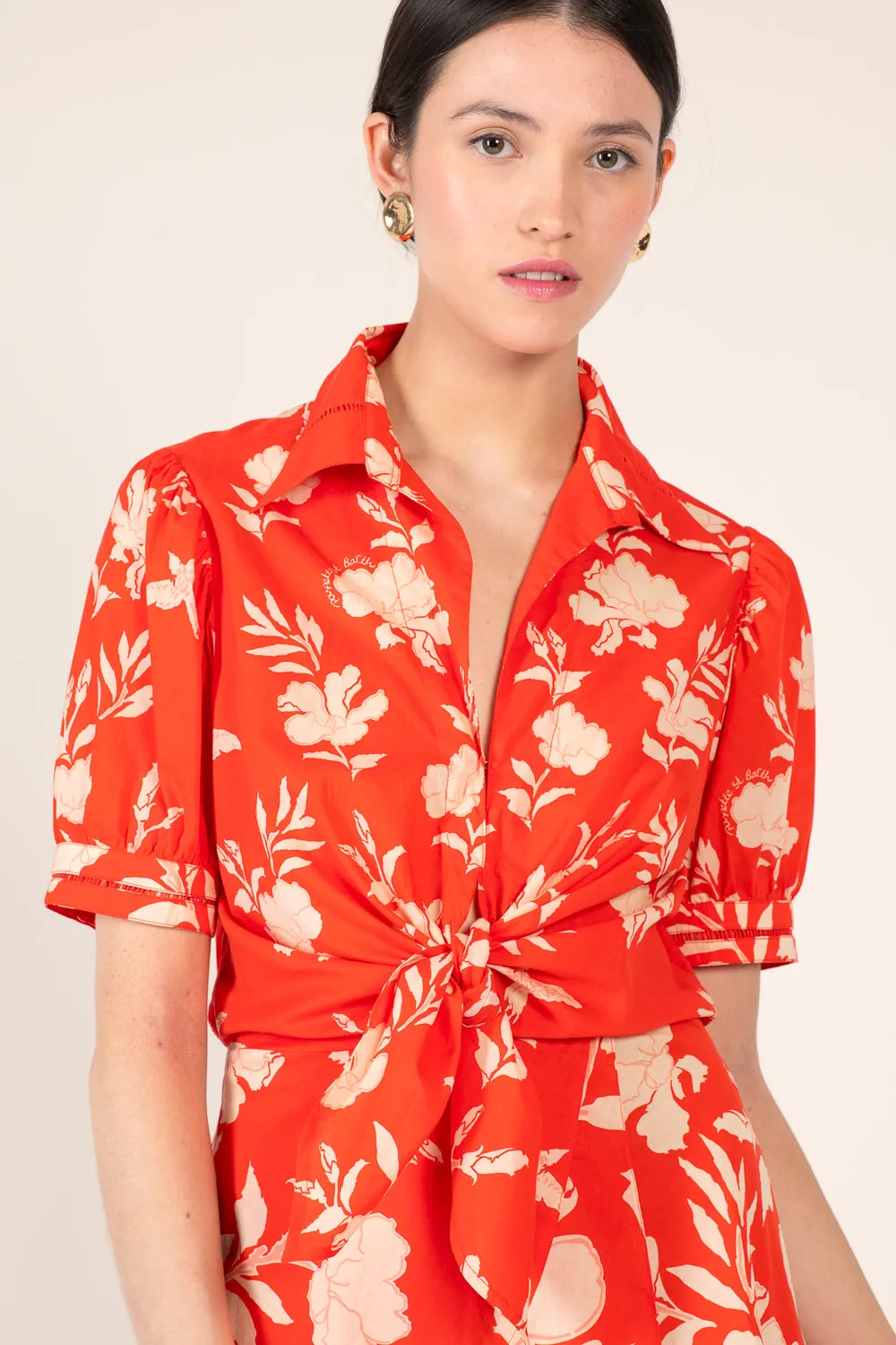 Mini Dress Iris - Coral Palm Beach sold by Poupette St Barth product image thumbnail 3
