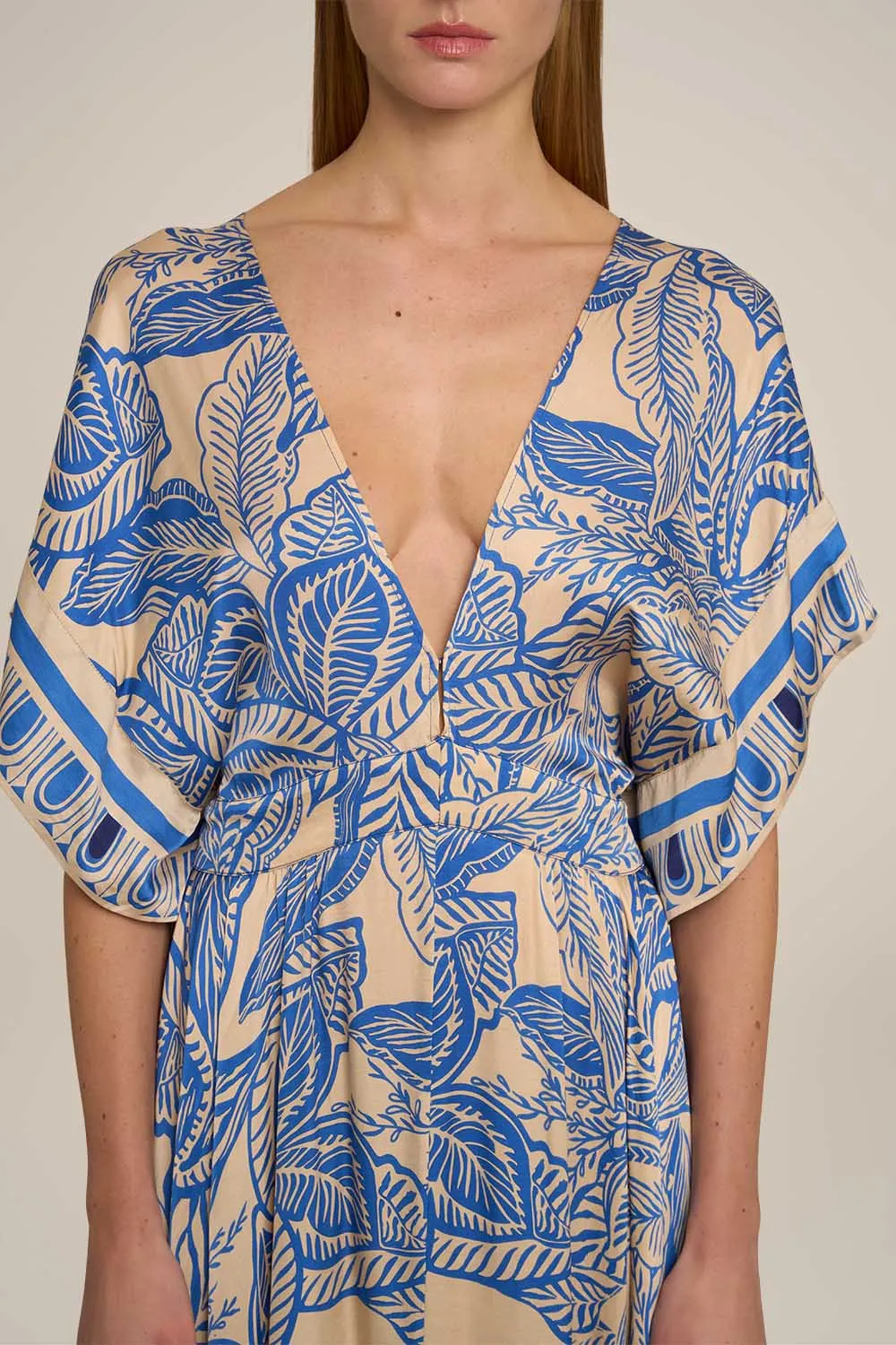 Kaftan Hina - Blue Delia sold by Poupette St Barth product image thumbnail 4