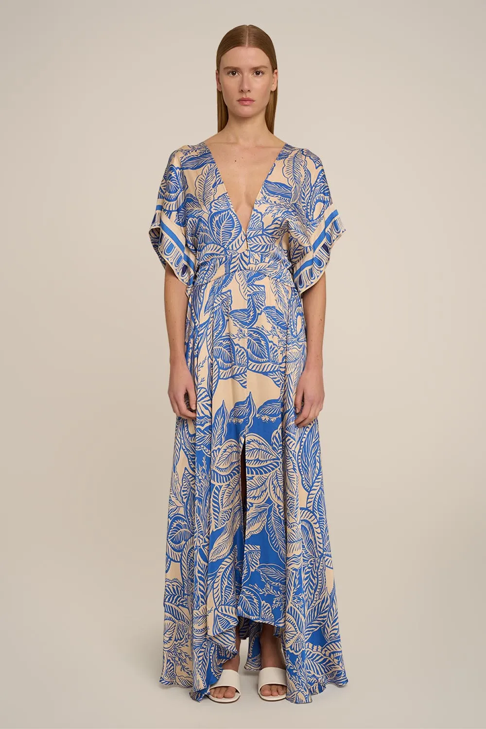 Kaftan Hina - Blue Delia sold by Poupette St Barth