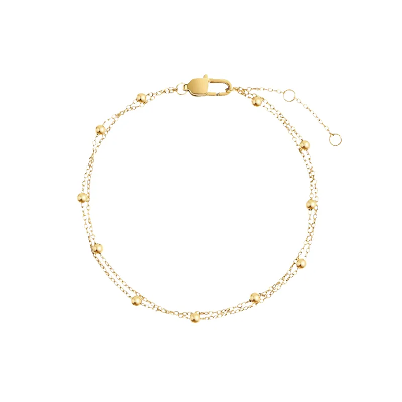 Double Chain Bracelet made by Mint & Lilly