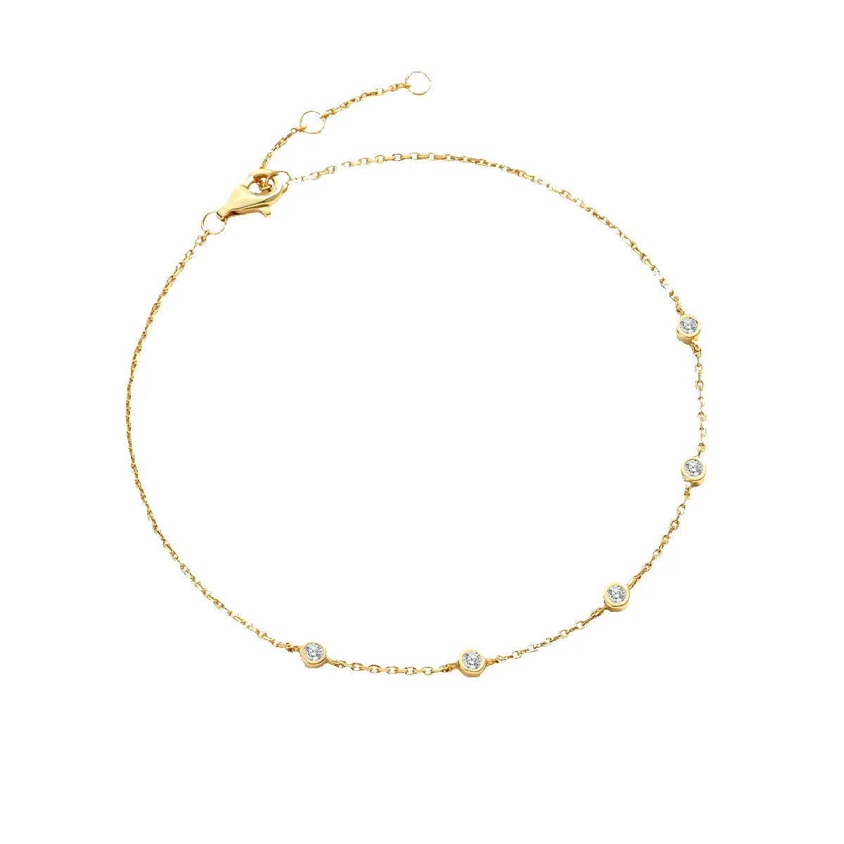 Bezel Set Diamond Bracelet sold by Mint & Lilly