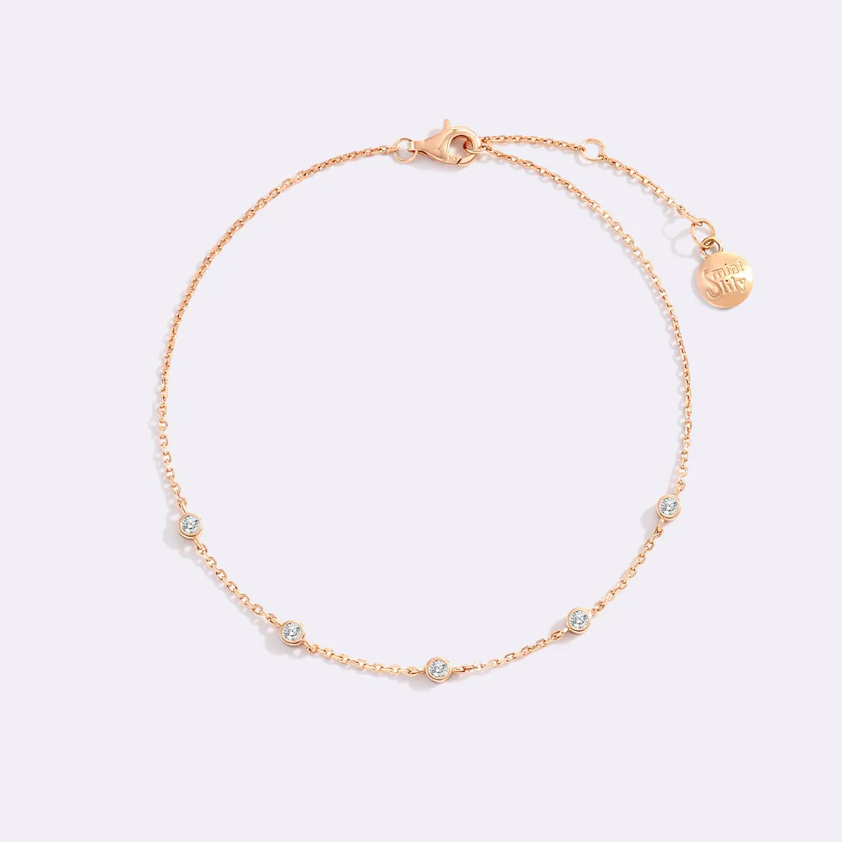 Bezel Set Diamond Bracelet sold by Mint & Lilly product image thumbnail 4