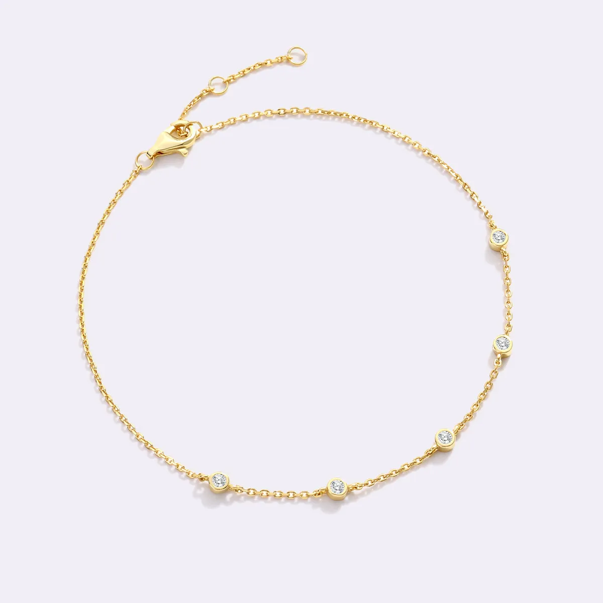 Bezel Set Diamond Bracelet sold by Mint & Lilly product image thumbnail 3