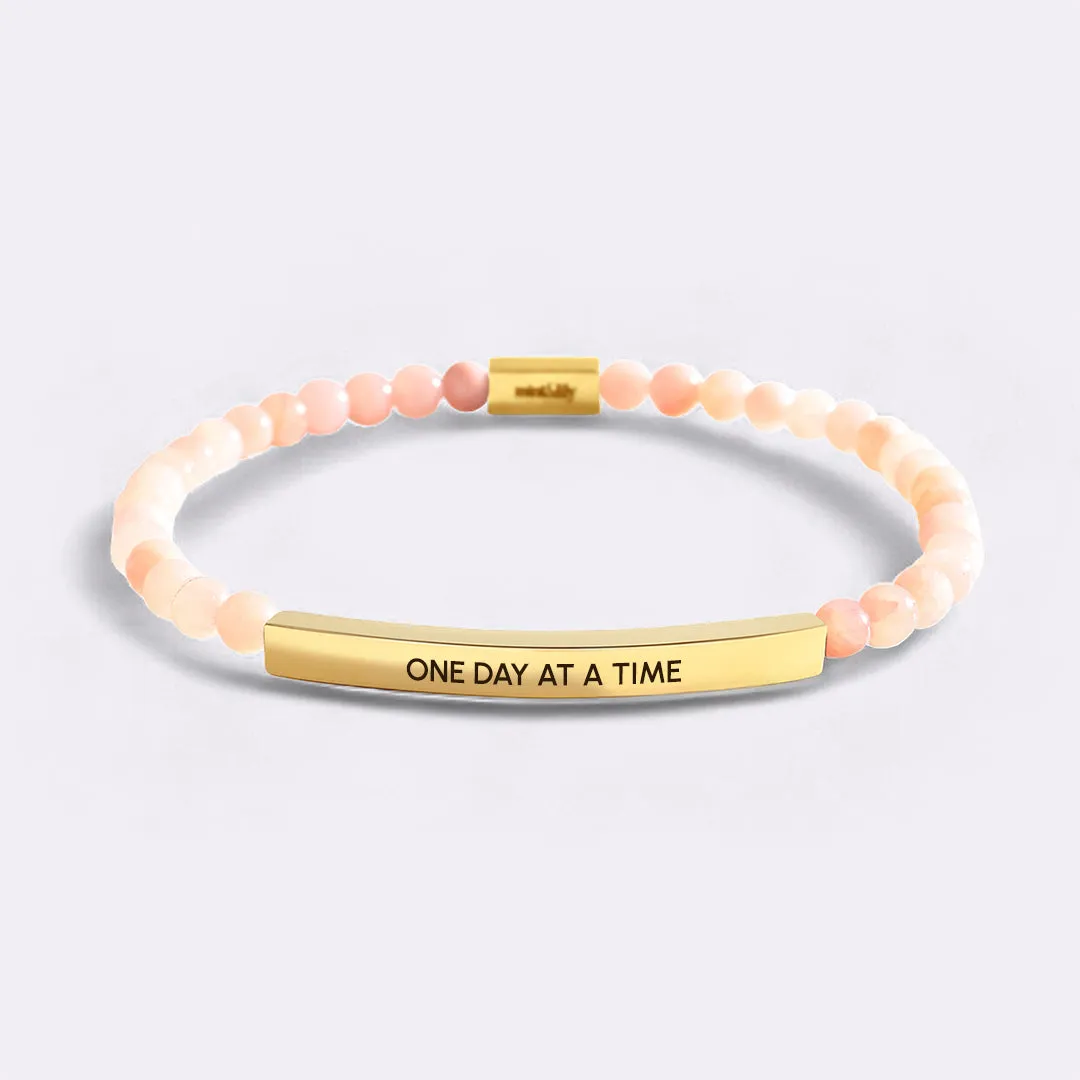 One Day At A Time Beaded Inspire Bracelet sold by Mint & Lilly product image thumbnail 3