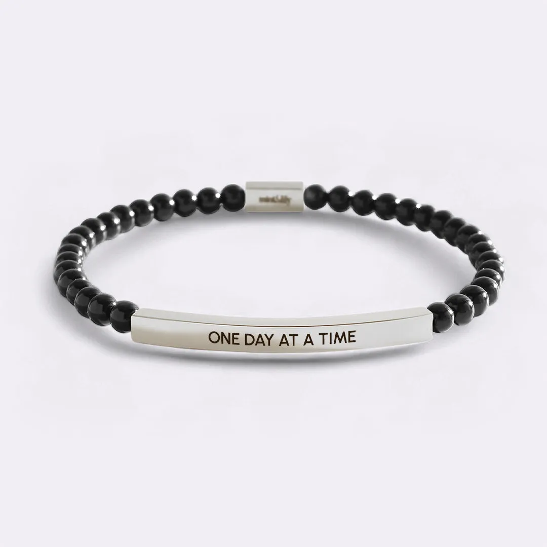 One Day At A Time Beaded Inspire Bracelet sold by Mint & Lilly product image thumbnail 4
