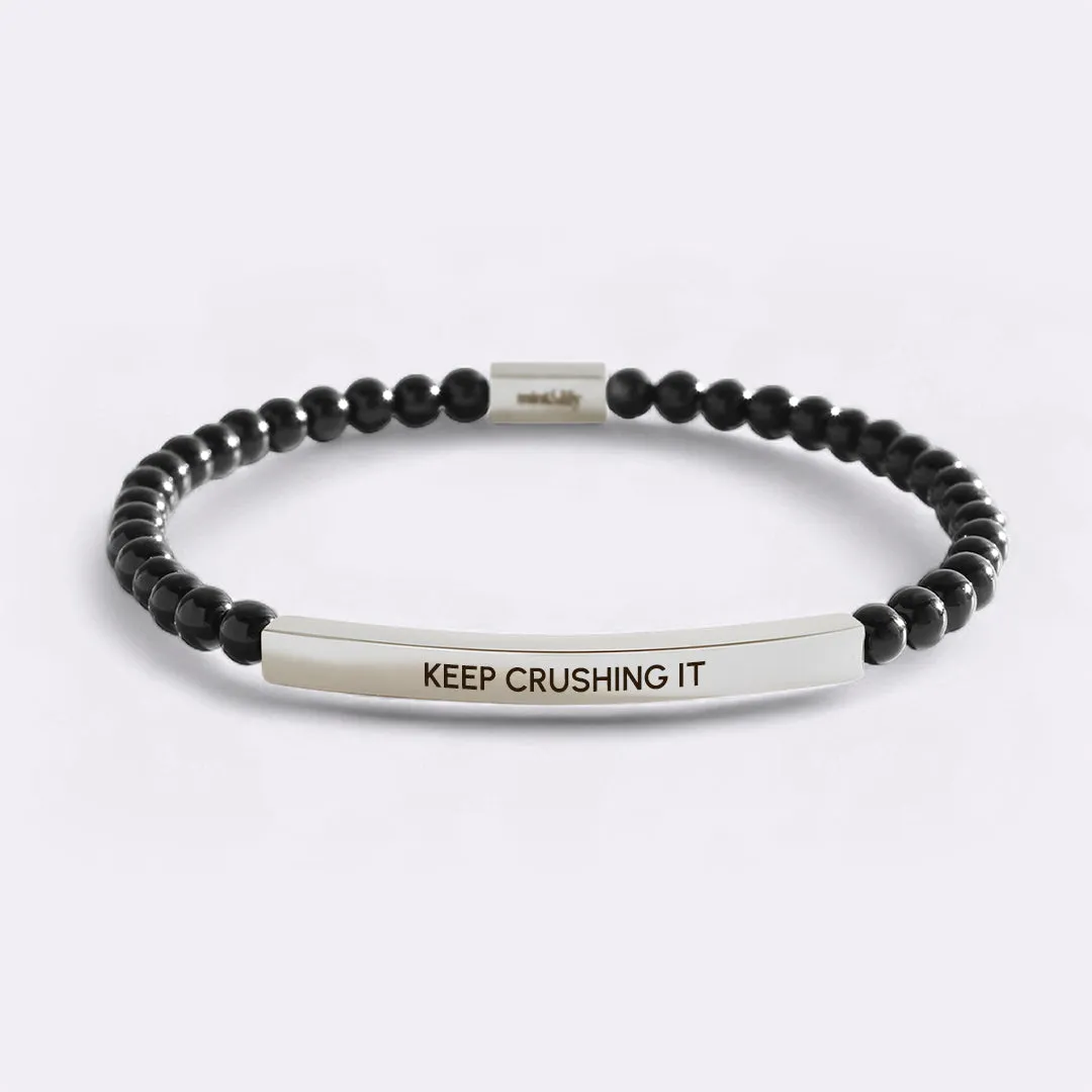 Keep Crushing It Beaded Inspire Bracelet sold by Mint & Lilly product image thumbnail 4