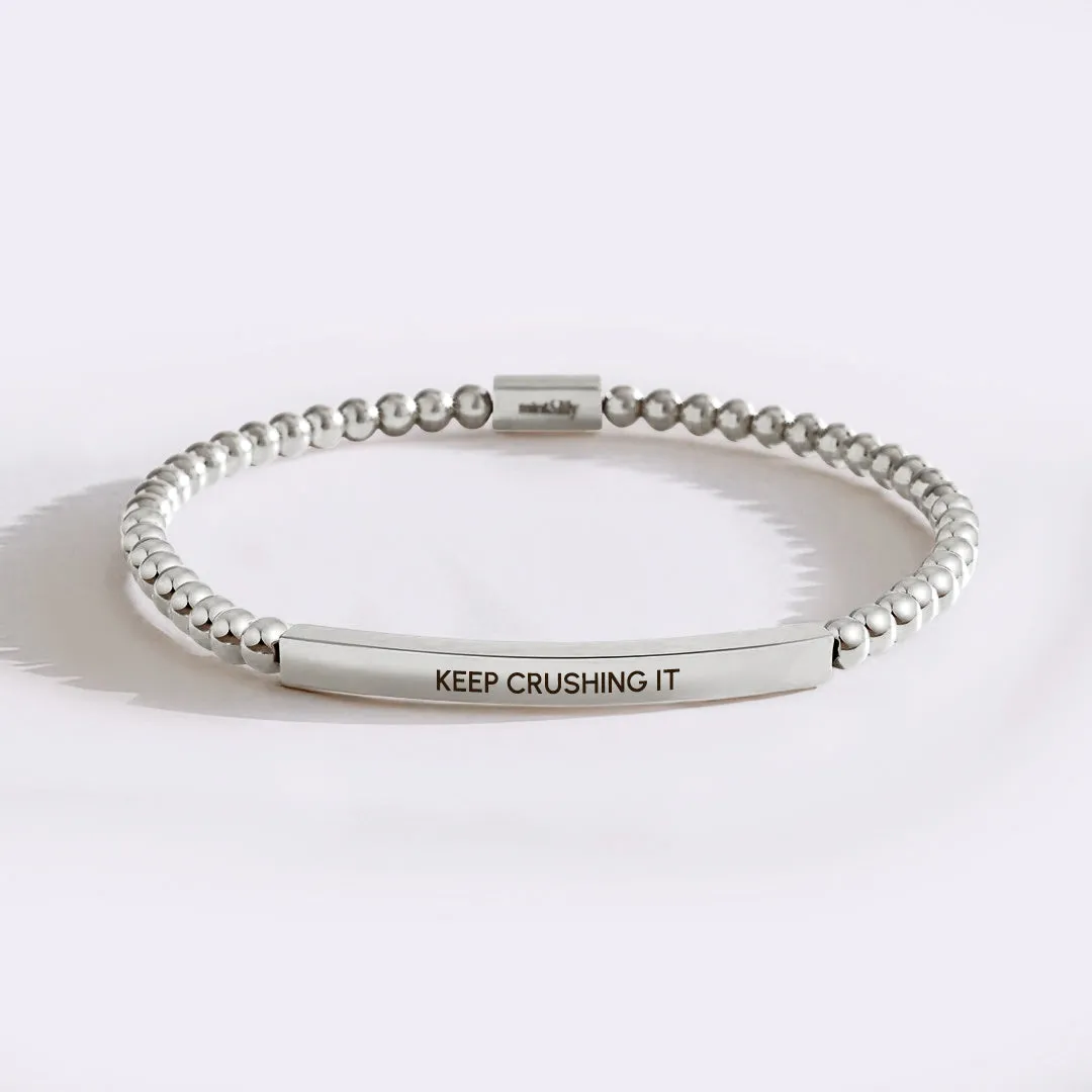 Keep Crushing It Beaded Inspire Bracelet sold by Mint & Lilly product image thumbnail 5