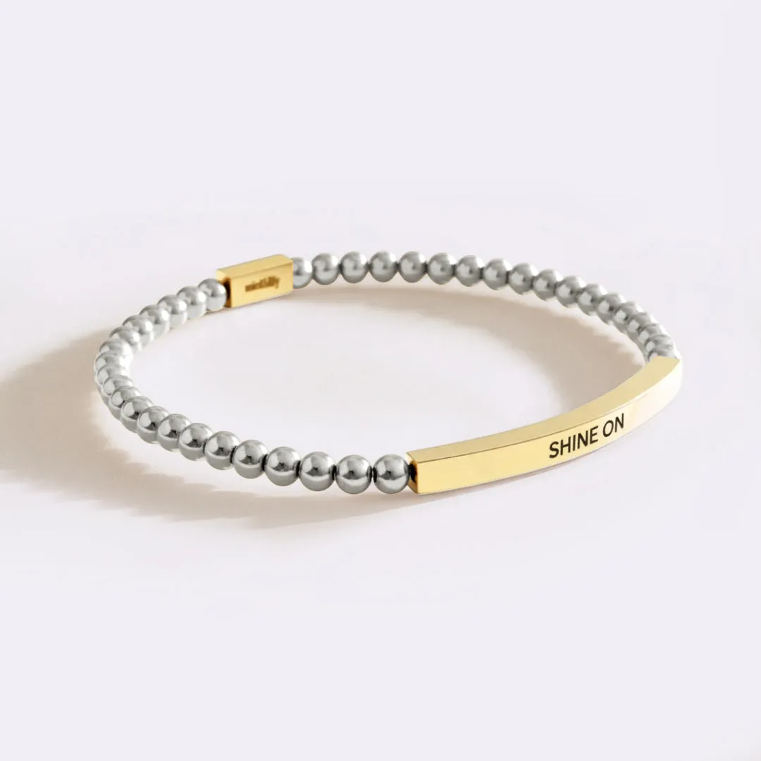 Shine On Beaded Inspire Bracelet sold by Mint & Lilly product image thumbnail 4