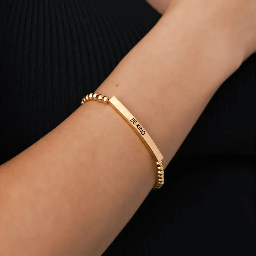 Be Kind Beaded Inspire Bracelet sold by Mint & Lilly product image thumbnail 2