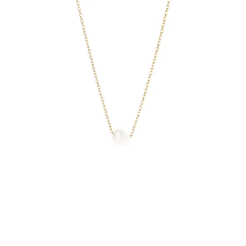 Floating Pearl Necklace made by Mint & Lilly