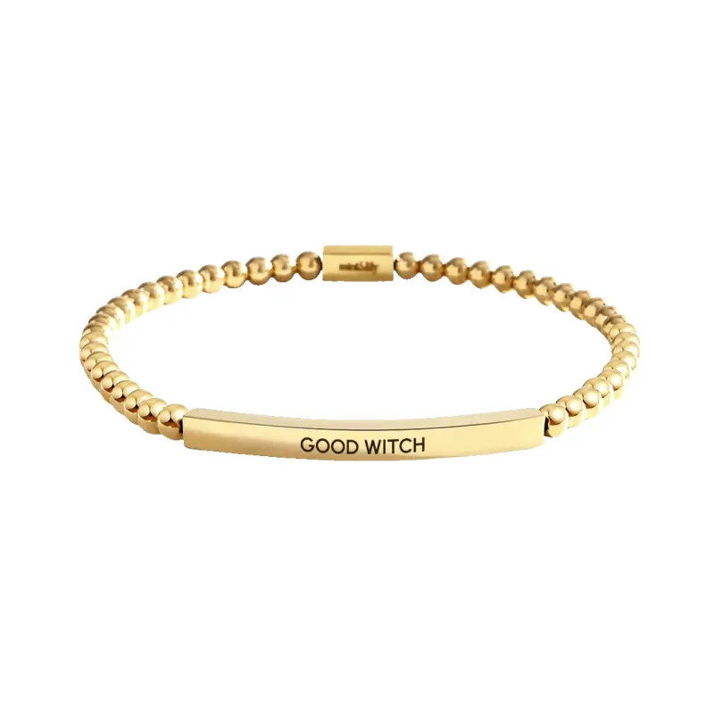 Good Witch Beaded Inspire Bracelet made by Mint & Lilly