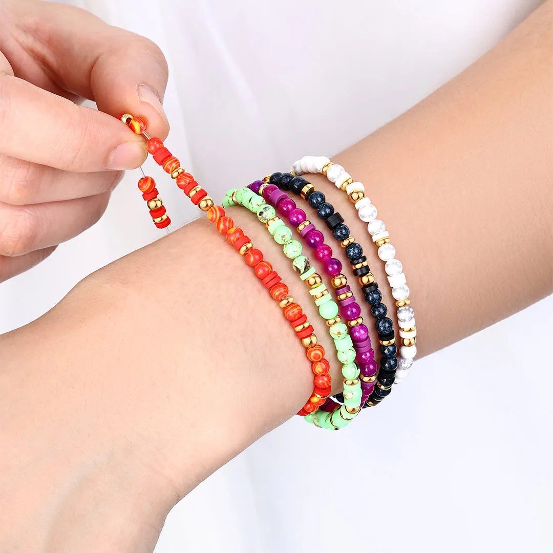 Stacking Birthstone Beaded Bracelet sold by Mint & Lilly product image thumbnail 3