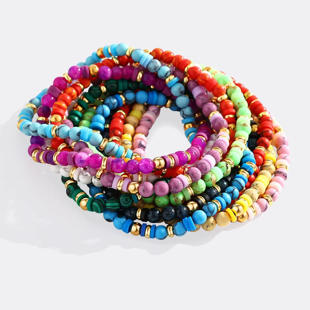 Stacking Birthstone Beaded Bracelet sold by Mint & Lilly product image thumbnail 4