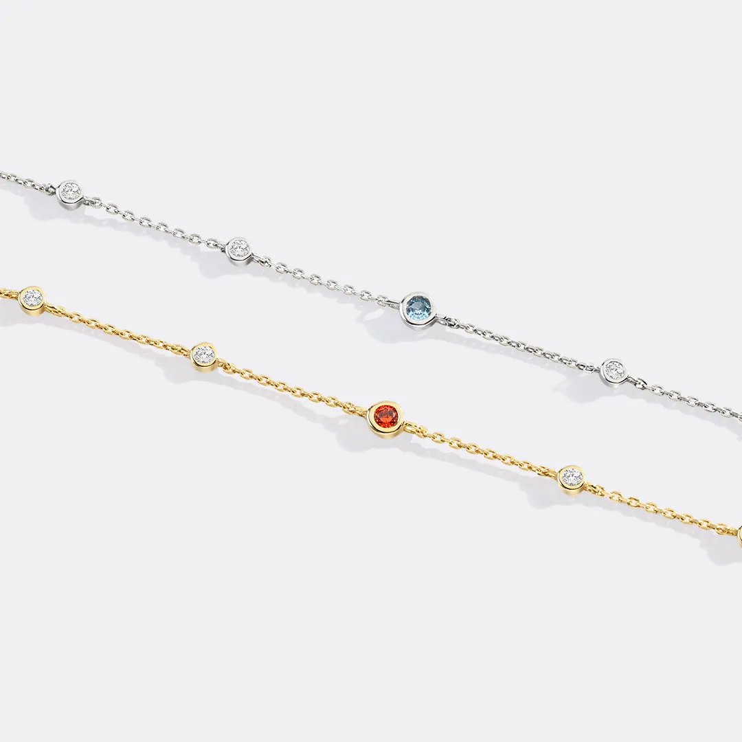 May Birthstone Station Bracelet sold by Mint & Lilly product image thumbnail 5