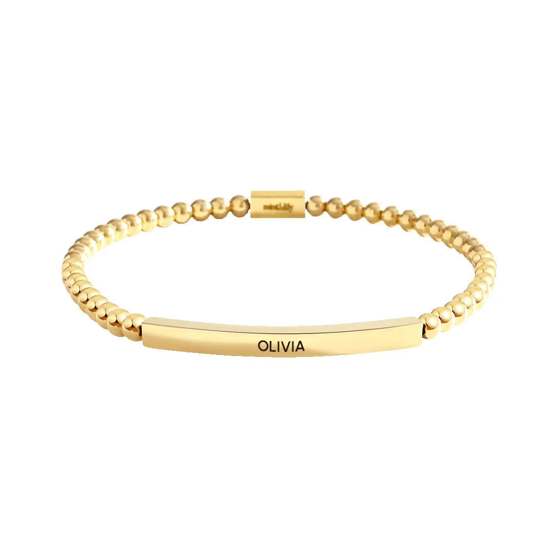 Personalized Beaded Inspire Bracelet sold by Mint & Lilly