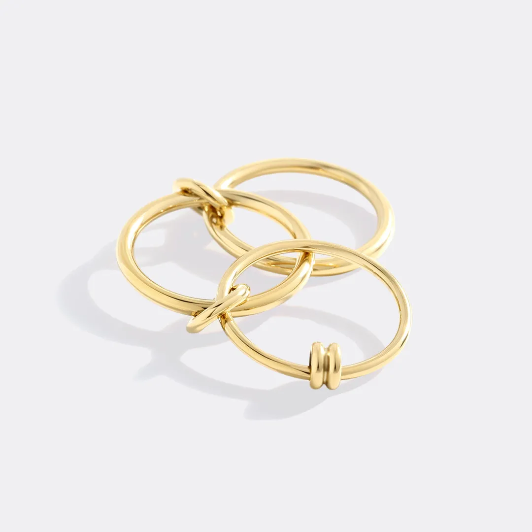 Linked Statement Fidget Rings sold by Mint & Lilly product image thumbnail 5