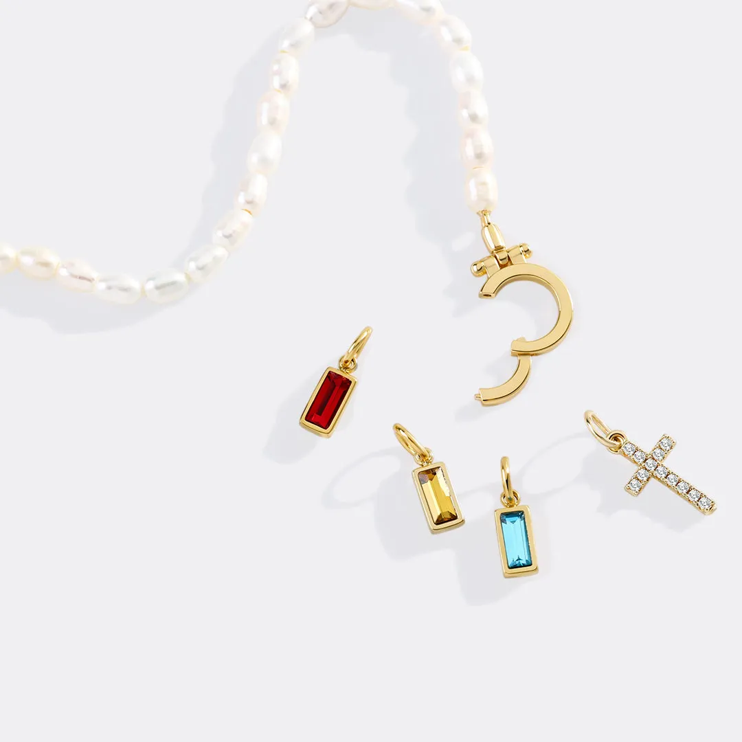 Pearl Cross Charm Bracelet sold by Mint & Lilly product image thumbnail 5