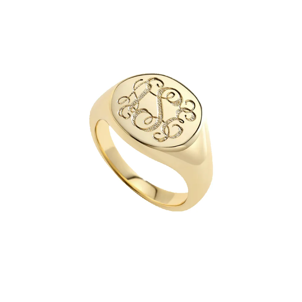 Monogram Signet Ring sold by Mint & Lilly product image thumbnail 3