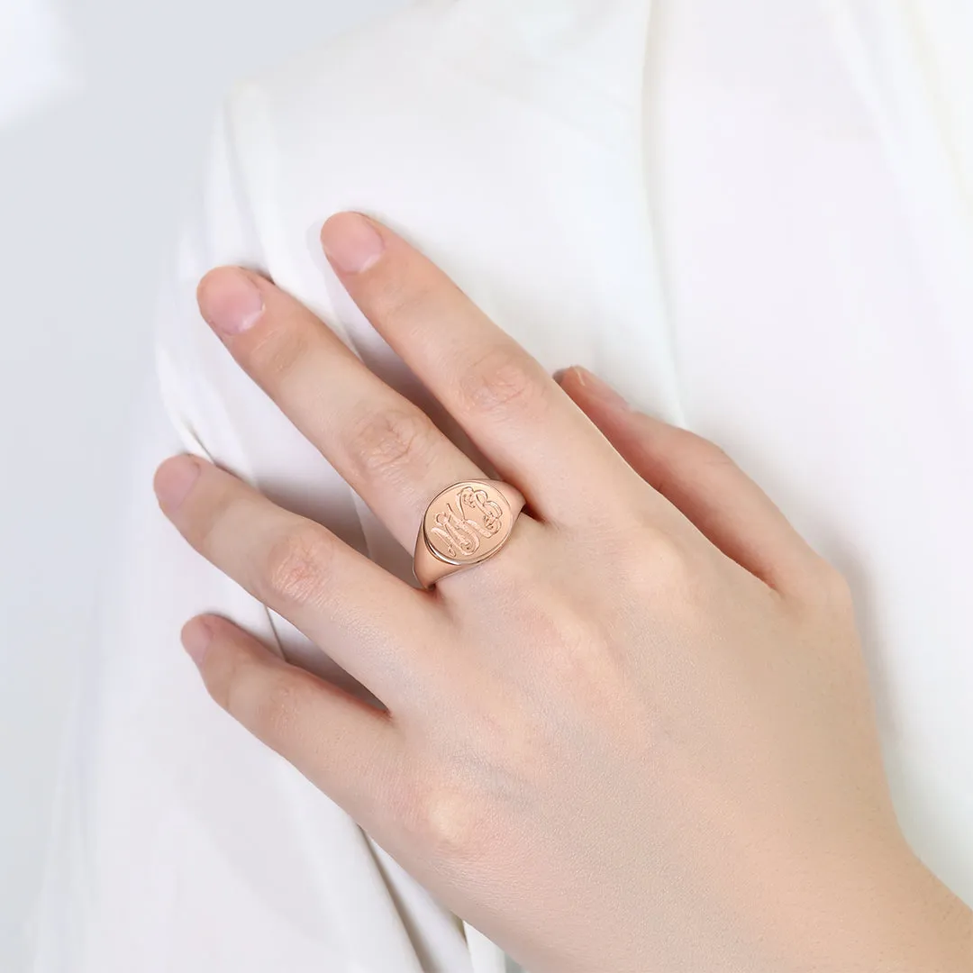 Monogram Signet Ring sold by Mint & Lilly product image thumbnail 2