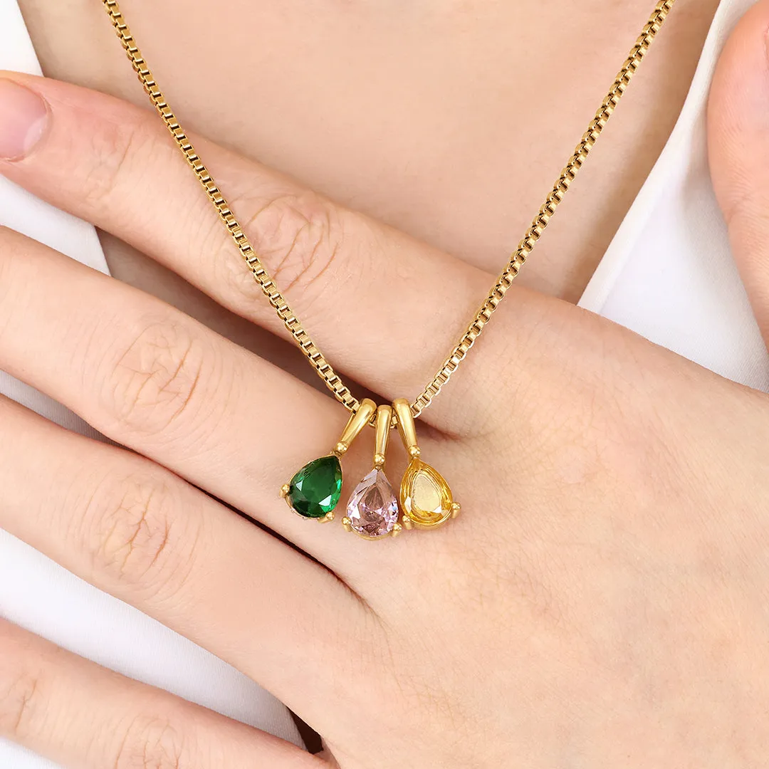 Personalized Multi-Birthstone Necklace sold by Mint & Lilly product image thumbnail 5