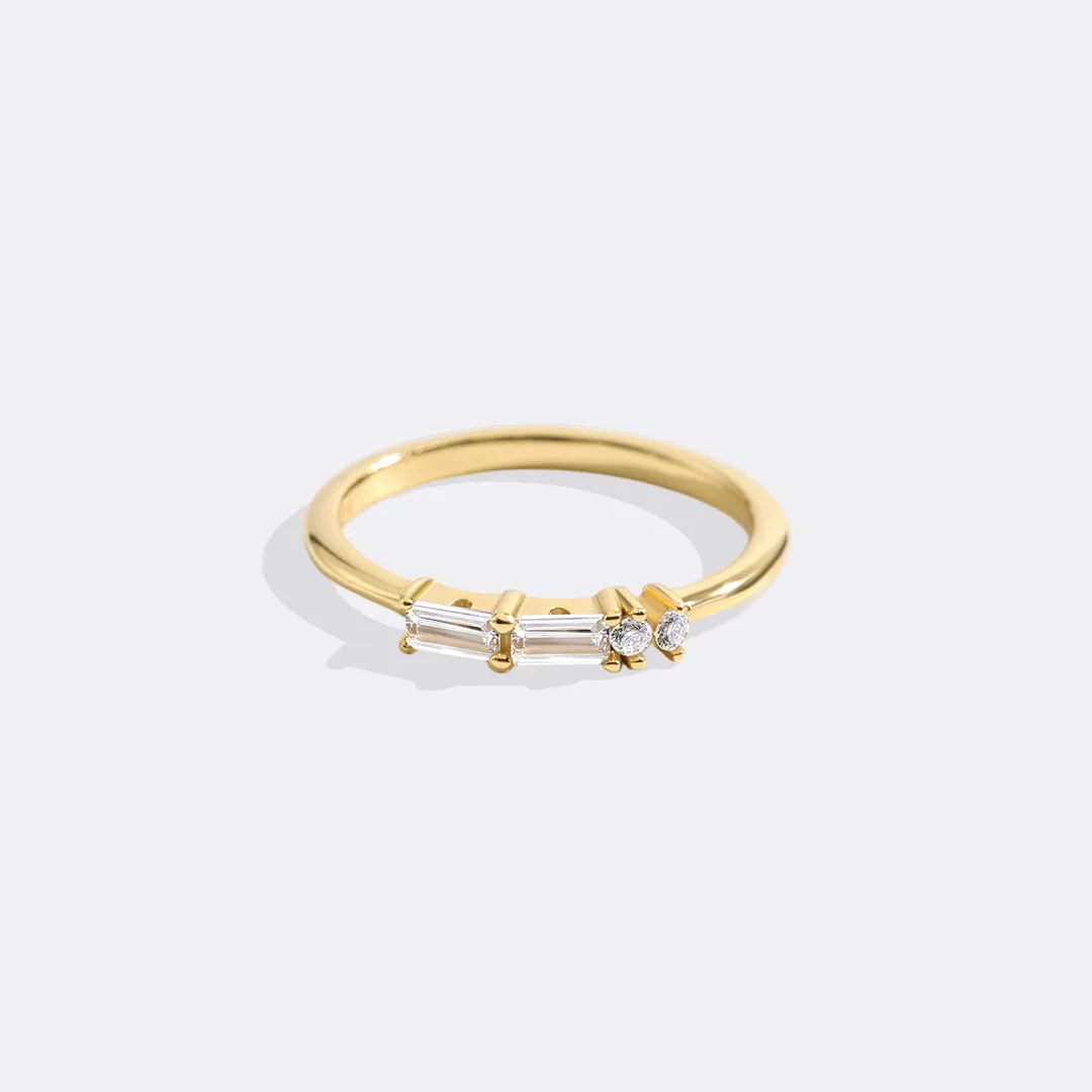 Dainty Personalized Morse Code Ring sold by Mint & Lilly product image thumbnail 3
