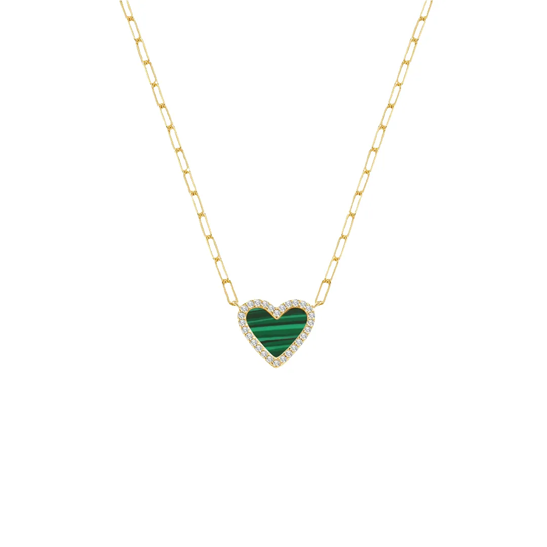 Dainty Heart Paperclip Necklace sold by Mint & Lilly product image thumbnail 2