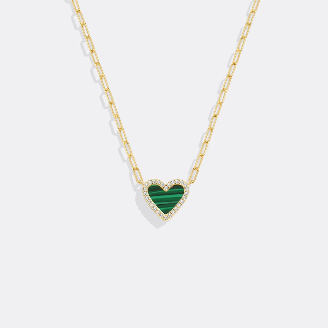 Dainty Heart Paperclip Necklace sold by Mint & Lilly product image thumbnail 4