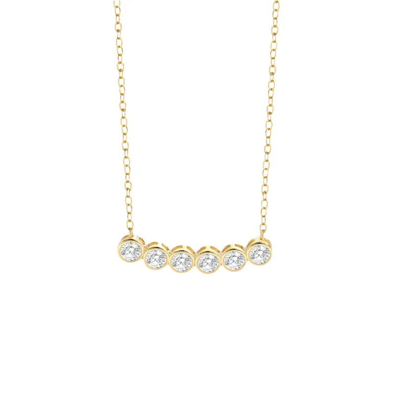 Classic Bezel-Set Diamond Necklace sold by Mint & Lilly