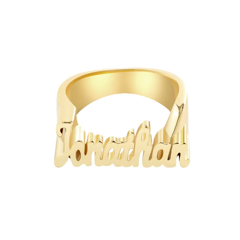 Brilliant Script Name Ring sold by Mint & Lilly
