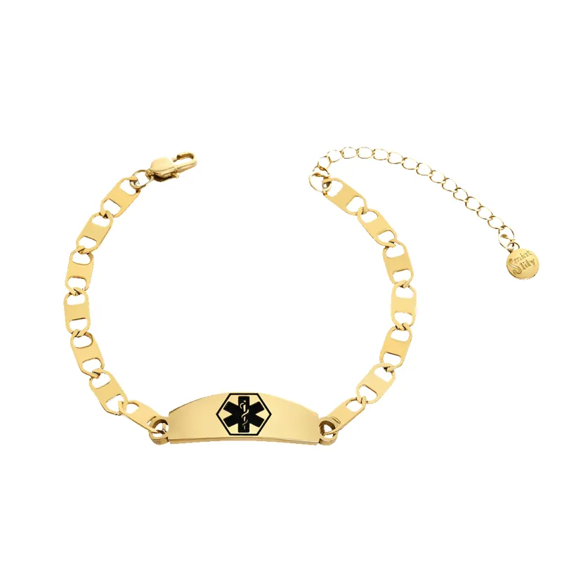 Engraved Medical Alert Bracelet made by Mint & Lilly