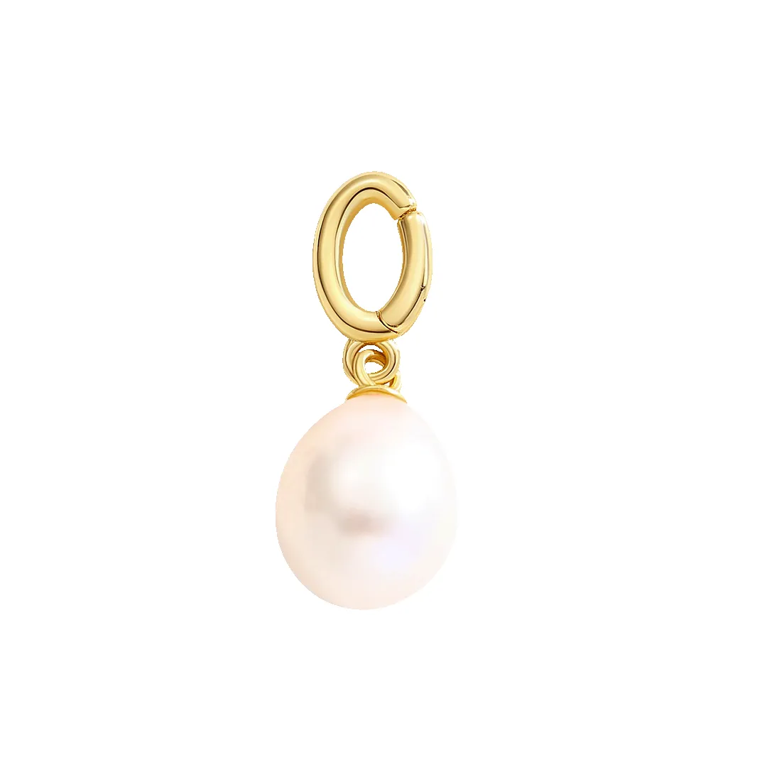 Natural Pearl Drop Charm sold by Mint & Lilly
