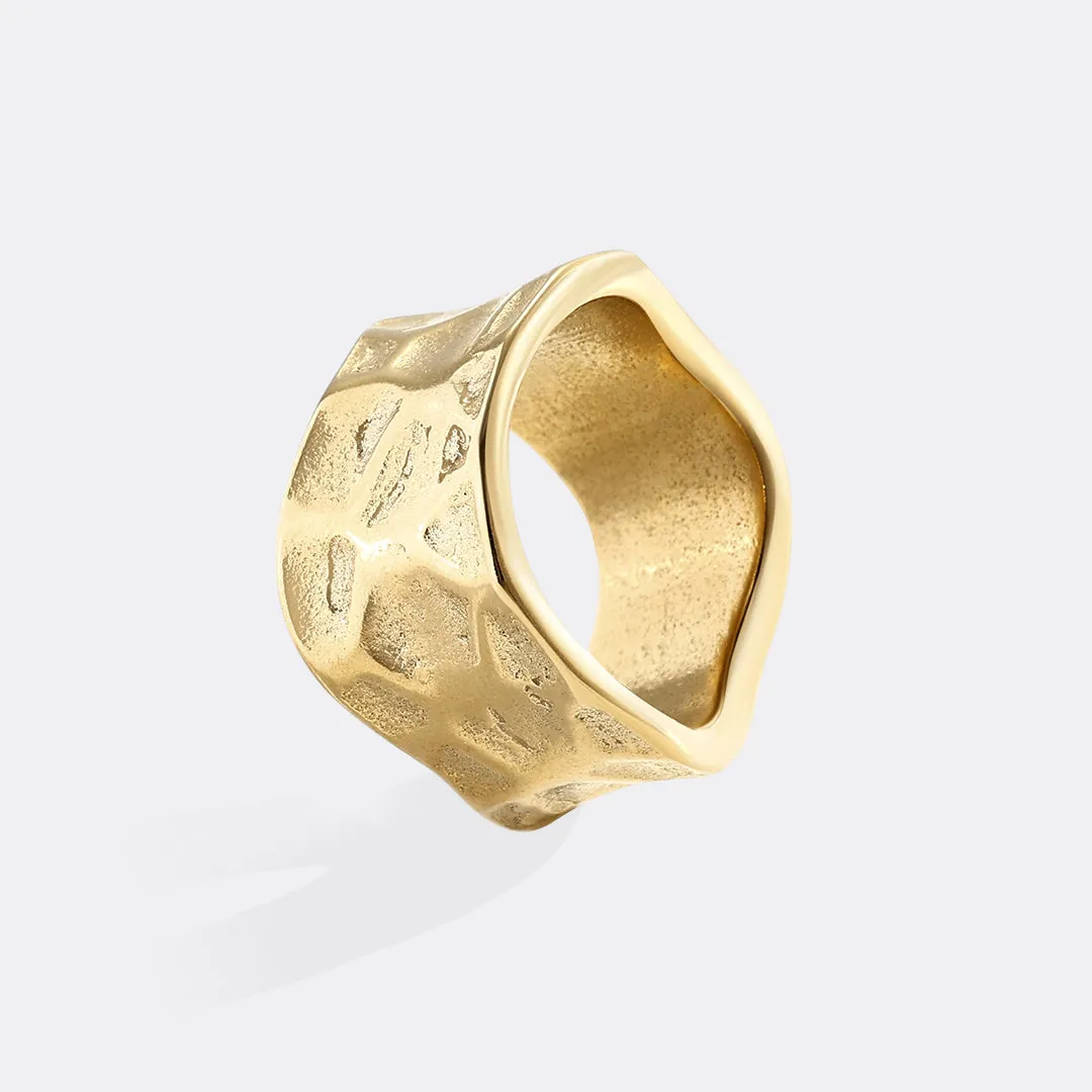 Chunky Textured Ring sold by Mint & Lilly product image thumbnail 4