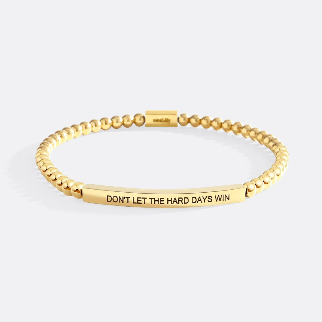 Don't Let The Hard Days Win Beaded Inspire Bracelet sold by Mint & Lilly product image thumbnail 2
