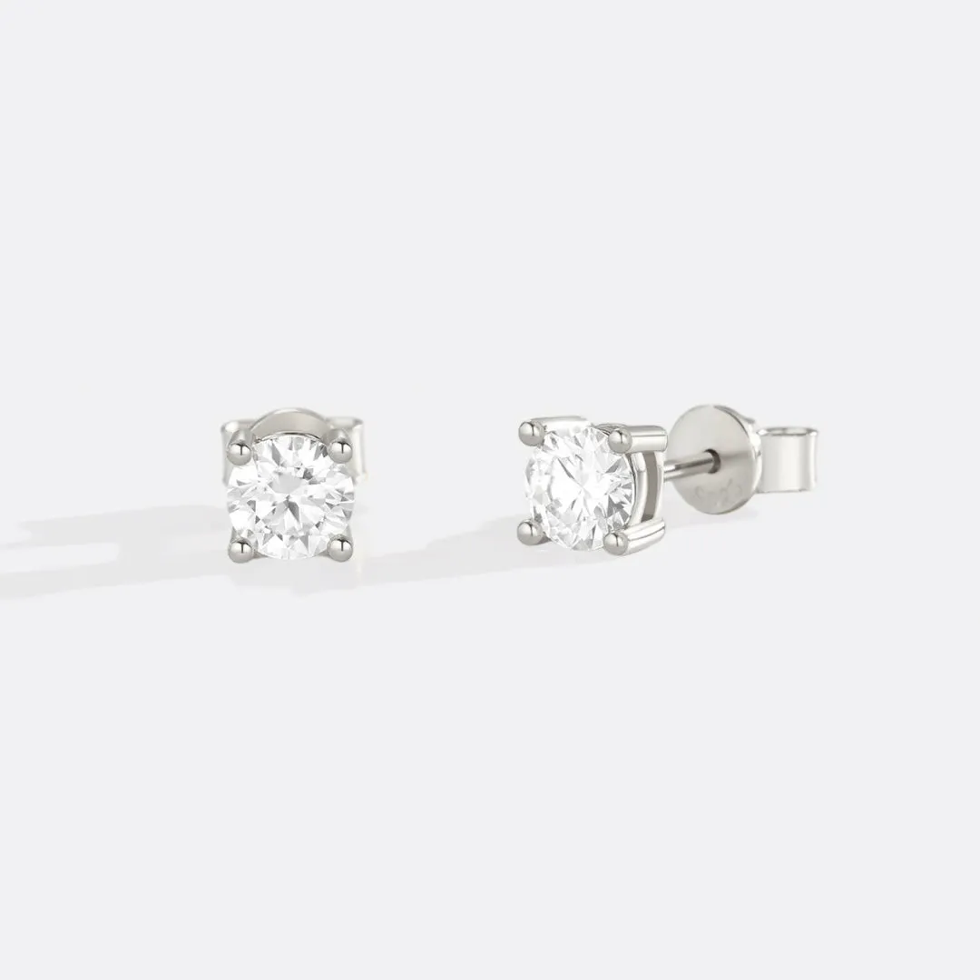 Classic Diamond Stud Earrings sold by Mint & Lilly product image thumbnail 3